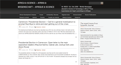 Desktop Screenshot of africa-and-science.com